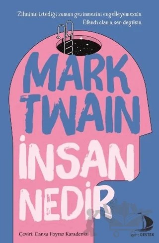 İnsan Nedir – Mark Twaın – Genç Destek kitap kapağı