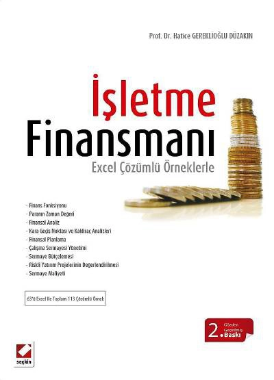 İşletme Finansmanı Excel Çözümlü Örneklerle