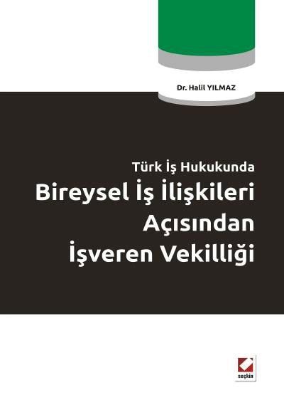 Türk İş HukukundaBireysel İş İlişkileri Açısından İşveren Vekilliği