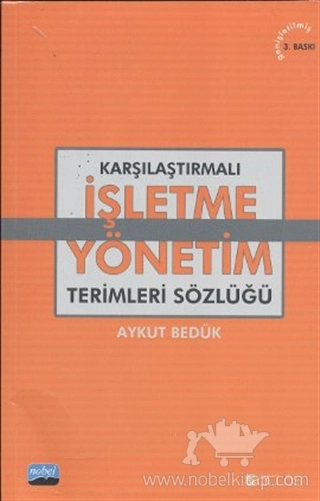 Karşılaştırmalı işletme Yönetim Terimleri Sözlüğü