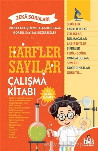 Dikkat Geliştirme Algı-Kodlama Görsel Sayısal Egzersizler ve Zeka Soruları - Çalışma Kitabı