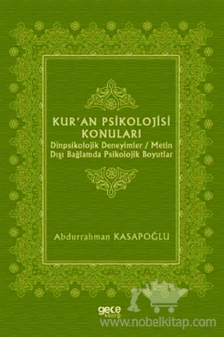 Dinpsikolojik Deneyimler / Metin Dışı Bağlamda Psikolojik Boyutlar