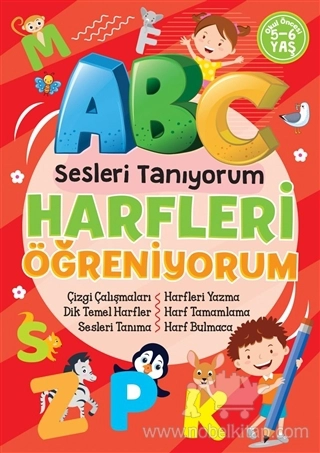 Çizgi Çalışmaları-Dik Temel Harfler-Sesleri Tanıma-Harfleri Yazma-Harf Tamamlama-Har Bulmaca