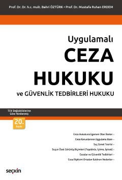 UygulamalıCeza Hukuku ve Güvenlik Tedbirleri Hukuku