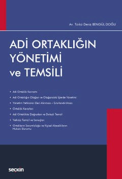 Adi Ortaklığın Yönetimi ve Temsili