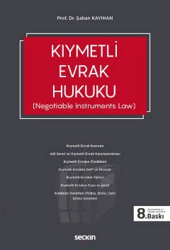 Kıymetli Evrak Hukuku (Negotiable Instruments Law)