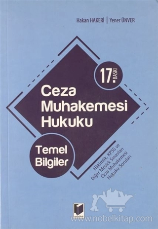 Hakimlik, KPSS ve Diğer Meslek Sınavları Ceza Muhakemesi Hukuku Soruları