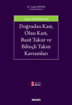 Ceza HukukundaDoğrudan Kast, Olası Kast, Basit Taksir ve Bilinçli Taksir Kavramları