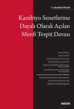 Kambiyo Senetlerine Dayalı Olarak Açılan Menfi Tespit Davası