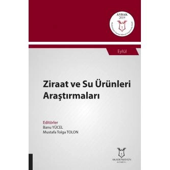 Ziraat ve Su Ürünleri Araştırmaları ( AYBAK 2019 Eylül )