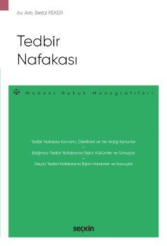 Tedbir Nafakası – Medeni Hukuk Monografileri –