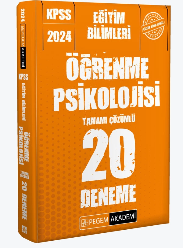 2024 KPSS Eğitim Bilimleri Öğrenme Psikolojisi 20 Deneme