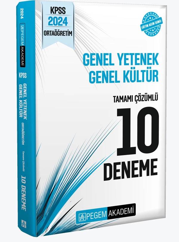 2024 KPSS Genel Yetenek Genel Kültür Ortaöğretim Tamamı Çözümlü 10 Deneme