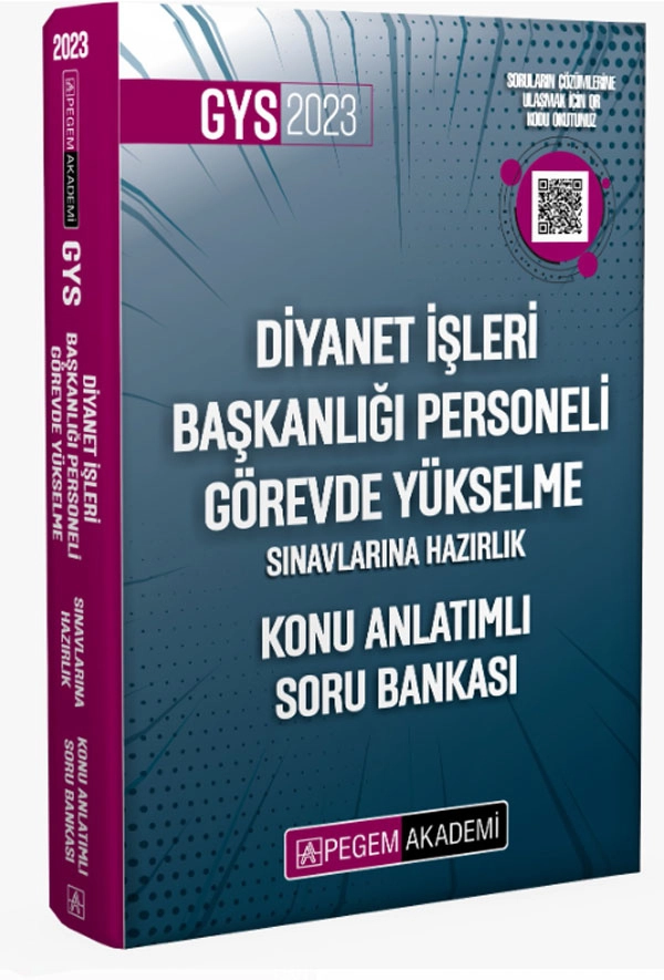 2023 Diyanet İşleri Başkanlığı Personeli Görevde Yükselme Sınavlarına Hazırlık Konu Anlatımlı Soru B