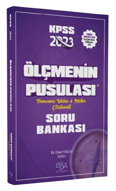 2023 KPSS Eğitim Bilimleri Ölçme ve Değerlendirmenin Pusulası Soru Bankası Video Çözümlü