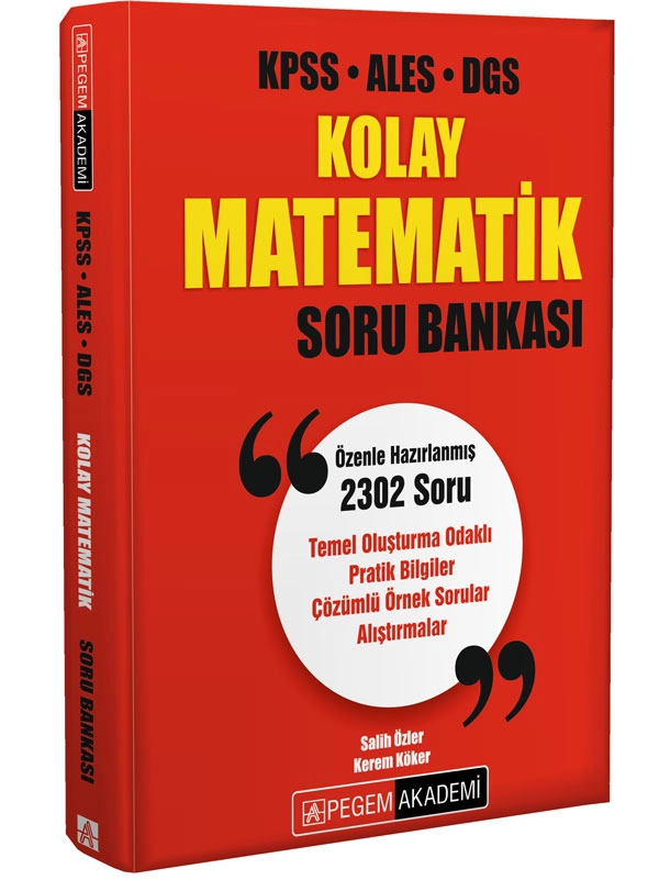 KPSS ALES DGS Kolay Matematik Soru Bankası