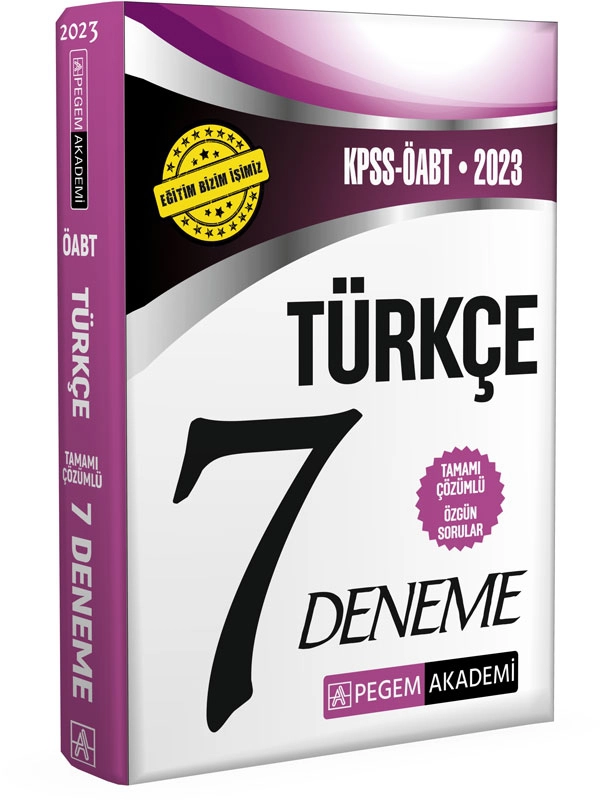 2023 KPSS ÖABT Türkçe Öğretmenliği 7 Deneme