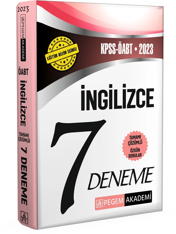 2023 KPSS ÖABT İngilizce Öğretmenliği 7 Deneme