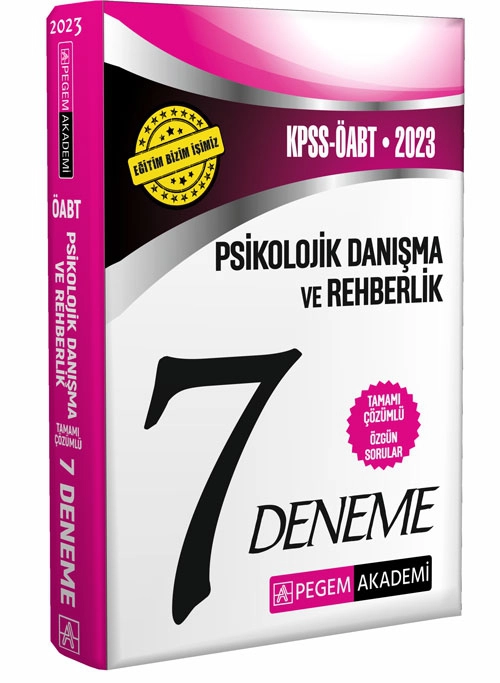 2023 KPSS ÖABT Psikolojik Danışma ve Rehberlik Öğretmenliği 7 Deneme