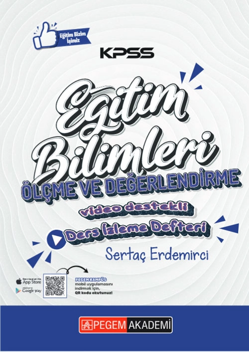 KPSS Eğitim Bilimleri Ölçme ve Değerlendirme Ders İzleme Defteri