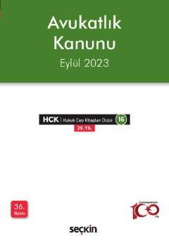 Avukatlık Kanunu &#40;Cep Kitabı&#41;