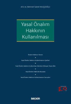 Yasal Önalım Hakkının Kullanılması